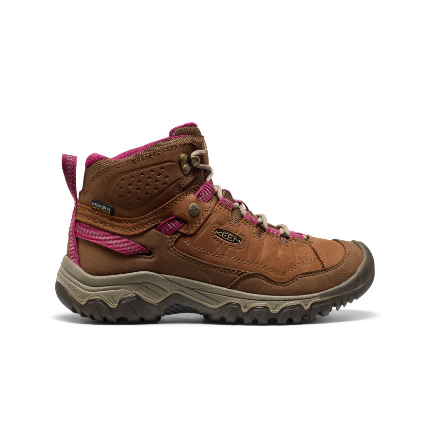 Women's Targhee IV Waterproof Hiking Boot Bison/Beaujolais | Keen Outlet
