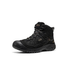 Men's Targhee IV Wide Waterproof Hiking Boot Triple Black / Keen Sale
