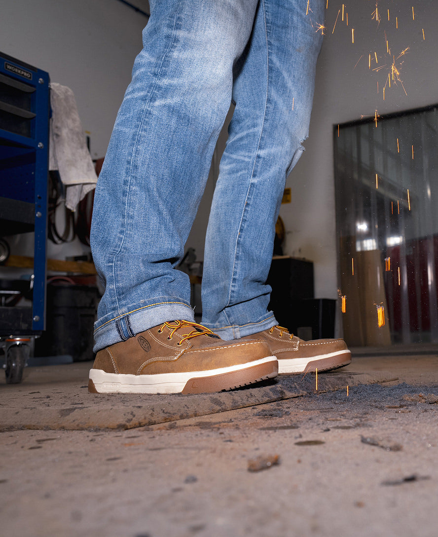 Men's Gibson Waterproof Work Boot (Carbon Toe) Belgian/Gum | Kenn On Sale