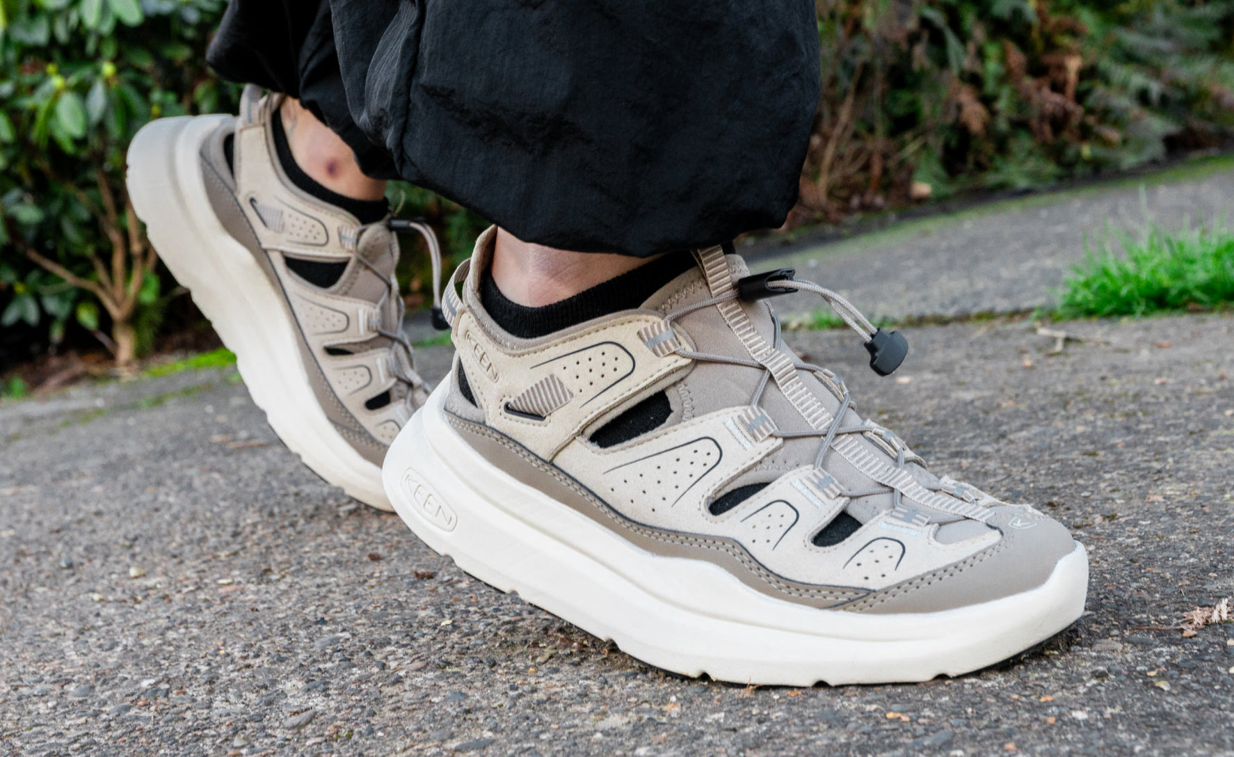 Men's WK450 Walking Sandal Plaza Taupe/Black | Keen Discount